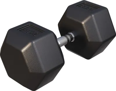 Produktbild von GORILLA SPORTS® Hexagon Kurzhanteln - 40kg Gewichte, Gusseisen Gummiert, Rutschsicher, Griff Gerändelt, Verchromt, Schwarz - Sechseckige Hanteln, Dumbbell, Krafttraining, Fitness