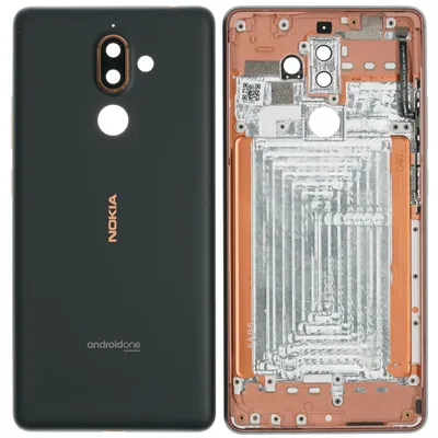 Produktbild von Nokia 7 Plus Backcover + Kameraglas, Schwarz