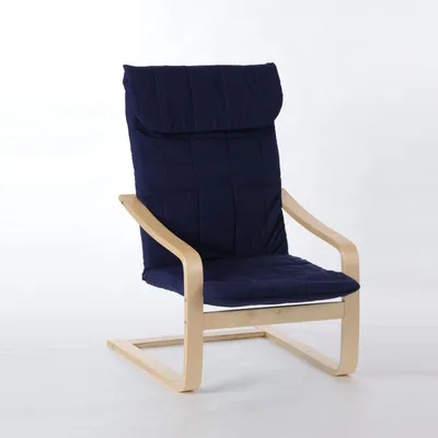 Produktbild von Schwingsessel Siesta Gestell Birke Schichtholz Bezug blau