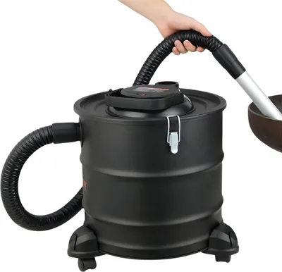 Zdjęcie produktu dla Odkurzacz do popiołu Tavien Deluxe - Odkurzacz do popiołu z komina na pellet o mocy 1200 W - Z systemem filtrów HEPA - 20-litrowy metalowy pojemnik - Siła ssania 16 kPa