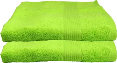 Produktbild von 2er Set Julie Julsen Duschtuch 70 cm x 140 cm Apfelgrün,70x140