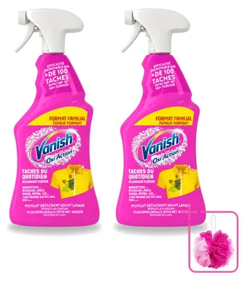 Produktbild von 2 x Vanish Oxi Action 4-in-1 Fleckentferner Spray 940 ml - Sparpackung - 2 Stücke