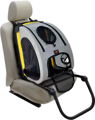 Produktbild von 2-in-1 Hunde-Kinderwagen – Für Autositz und Reiseträger – Hundenbuggy – Tragbar – Für kleine Hunde und Katzen