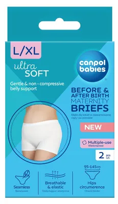 Produktbild von Canpol Babies Majtki dla kobiet w ciy i po porodzie 16/001 L/XL, 2 sztuki