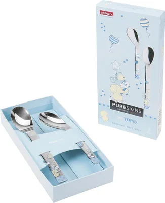 Produktbild von Puresigns Babybesteck One Topis Baby-Set 2 teilig Blau