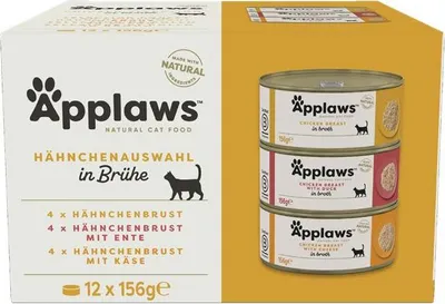 Produktbild von Applaws Katzen Nassfutter in der Dose Huhn Selection 12 x 156 g