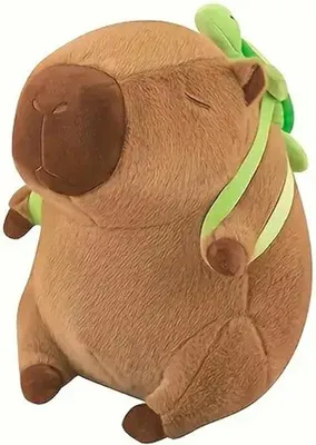 Image de Capybara en peluche avec sac à dos 40 cm