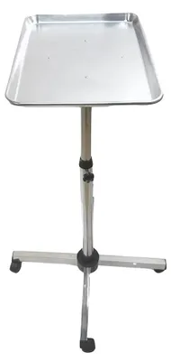 Immagine prodotto di Carrello da salone, regolabile in altezza, facile da spostare, argento