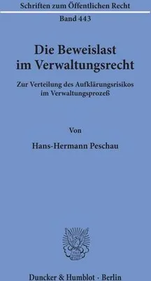 Produktbild von Peschau, H: Beweislast