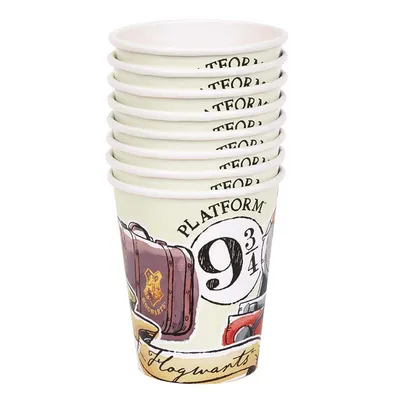 Produktbild von Harry Potter Dekoration | Pappbecher 266ml/8Stk.