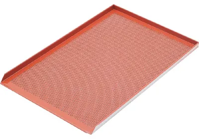 Obrázok produktu pre Hliníkový plech na pečenie, perforovaný so silikónovou vrstvou, hrúbka 1,5 mm, 600X400 mm
