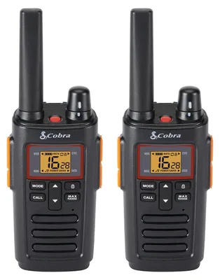 Productafbeelding van Cobra RX380 portofoons (2-pack) – Oplaadbare PMR446 radio's voor