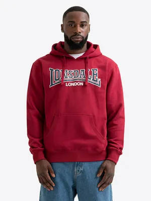 Produktbild von Herren Kapuzensweatshirt normale Passform SELLAN Red/Navy/White S Lonsdale