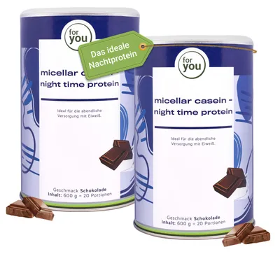 Obrázek produktu pro micelární kasein - noční protein - Schokolade Doppelpack