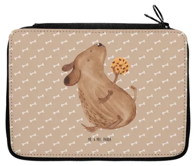 Produktbild von Mr. & Mrs. Panda Federmäppchen Hund Keks - Hundeglück - Geschenk, Mäppchen, Schulmäppchen, glücklich, Federmappe, Hundeleckerli, Sprüche, Leckerli, Bleistiftetui, Etui