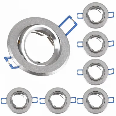 Produktbild von 6x Einbaurahmen MR16 SET 68mm inkl MR16 12V Fassung 16302-4