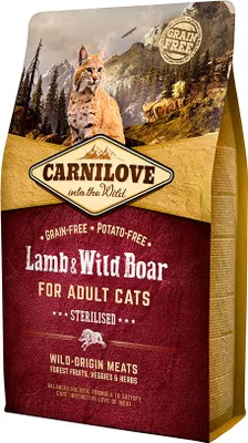 Produktbild von CARNILOVE 512300, jede Rasse, Wildschwein, Lamm, 6 kg