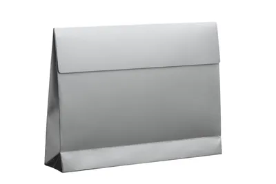Immagine prodotto di Busta regalo in carta patinata lucida, 160 gr, ARGENTO, formato 30x6x22cm, 10 pezzi.