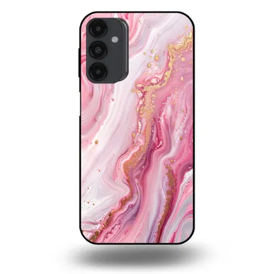 Produktbild von Smartphonica Handytasche passend für Samsung Galaxy A23 5G mit Marmordruck - TPU Rückseitenschutzhülle Marmordesign - Pink