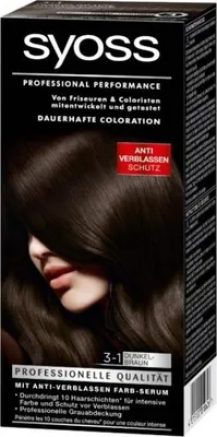 Produktbild von Syoss Dauerhafte Haarfarbe 3.1 Dunkelbraun
