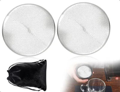 2 wiederverwendbare Edelstahl-Kaffeefilter für AeroPress