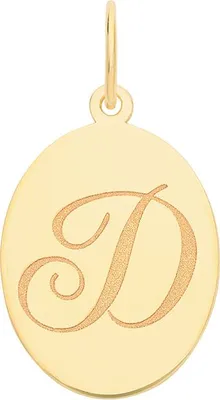 Produktbild von Stylischer 9 Karat (375) Gold Buchstaben / Initiale Damen - Anhänger - 18mm*10mm; TRS35320LTD
