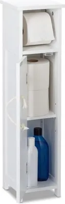 Immagine prodotto di Porta carta igienica da terra di colore bianco