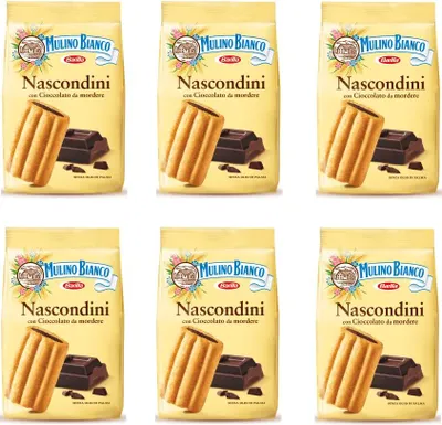 Produktbild von 6x Mulino Bianco kekse Nascondini mit Schokolade 330g biscuits cookies kuchen