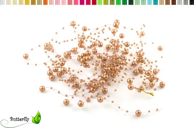 Produktbild von Perlengirlande 5St. x 1,3m, Farbauswahl:sand / beige / natur 835