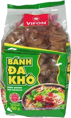 Produktbild von Vifon Banh Da Kho Braune Reisnudeln breit 300g