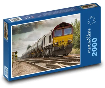 Zdjęcie produktu dla Puzzle 2000 Kolej i pociąg towarowy - martinpuzzle