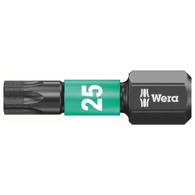 Image de Wera 867/1 IMP DC Impaktor TORX® Bit 25 mm 05057624001 T 20 6,3 mm (1/4") hexagonal Longueur:25 mm (05057624001)
