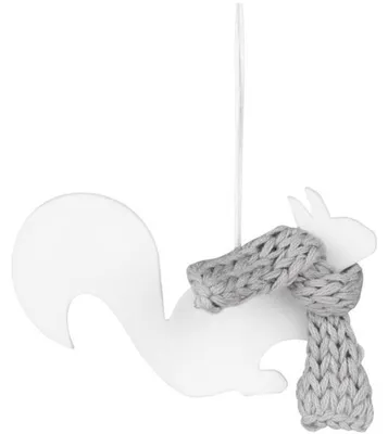 Produktbild von Räder Design Porzellananhänger Winterwaldtiere Eichhörnchen