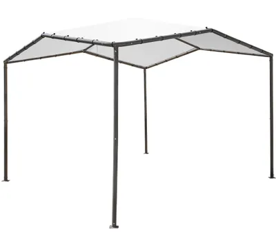 Produktbild von ShelterLogic Stahl Pavillon Canopy Pacifica 1010 Hellgrau 317x317 cm
