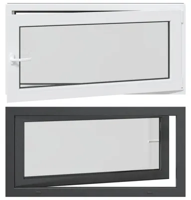Immagine prodotto di vidaXL Finestra da cantina RISOR 120 x 60 cm in PVC e vetro, antracite
