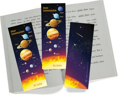 Produktbild von Weltraum Space Lesezeichen Kindergeburtstag Mitgebsel 12 Stück