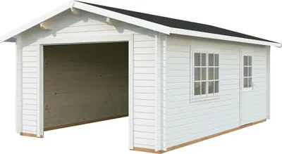 Produktbild von Einzelgarage Palmako Roger 19 m² ohne Tor 426 x 598 cm weiß