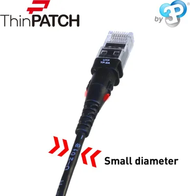 Zdjęcie produktu dla PatchSee TP-6A-U/6, 1,8 m, Cat6a, F/UTP (FTP), RJ-45, RJ-45, Czarny