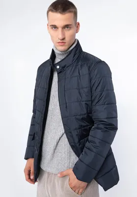 Produktbild von Wittchen Herren-Steppjacke aus marineblauem Nylon