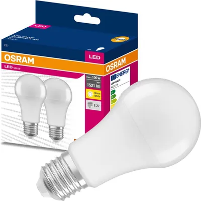 Produktbild von OSRAM LED VALUE CLASSIC A 100 13W E27 Lampe 1521lm 3000K warmweiss wie 100W 4058075630123