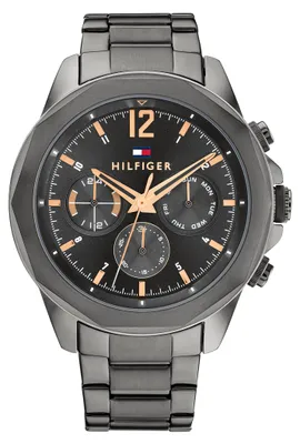 Produktbild von Tommy Hilfiger Herren Zweischichtige Uhr, Grau