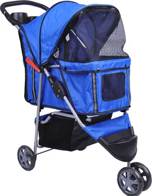 Produktbild von Bc-elec - 5663-0015Ablue Tier-Buggy Hundebuggy mit 3 Rädern, Farbe blau