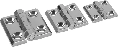 Produktbild von Scharnier Metallscharnier Chrom Zink 180° Metall Türband Möbelscharnier 50x50mm