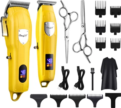 Produktbild von Haarschneidemaschine Profi Wasserdicht Haarschneider Herren Wiederaufladbar Haartrimmer Langhaarschneider Elektrisch Bartschneider SchnurlosGold