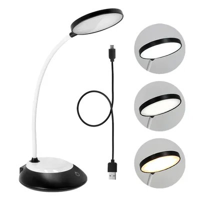 Immagine prodotto di Lampada da scrivania LED VISUA DESK 5W LED portatile USB Controllo del colore Senza fili, dimmerabile, 3 ore di luce, Nero