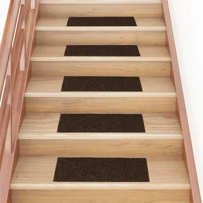 Zdjęcie produktu dla vidaXL Maty na stopnie samoprzylepne 15 szt. 60x25 cm brązowe prostokątne