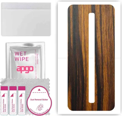 Produktbild von apgo Rückseite Schutzfolie, Skin, kompatibel mit ZTE nubia Red Magic 6, Hinten Displayschutzfolie aus Vinylfolie, kratzfest, einfache Montage - Tigerwood