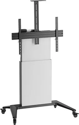 Produktbild von Hagor BrackIT - Wagen - für Flachbildschirm - lift - Schwarz, weiß - Bildschirmgröße: 140-218 cm (55"-86")