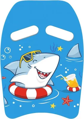 Image de Planche de natation « Requin » bleue pour enfants
