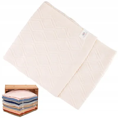Produktbild von Snuglytots Babydecke Spirala Ecru 100% Baumwolle 90x100